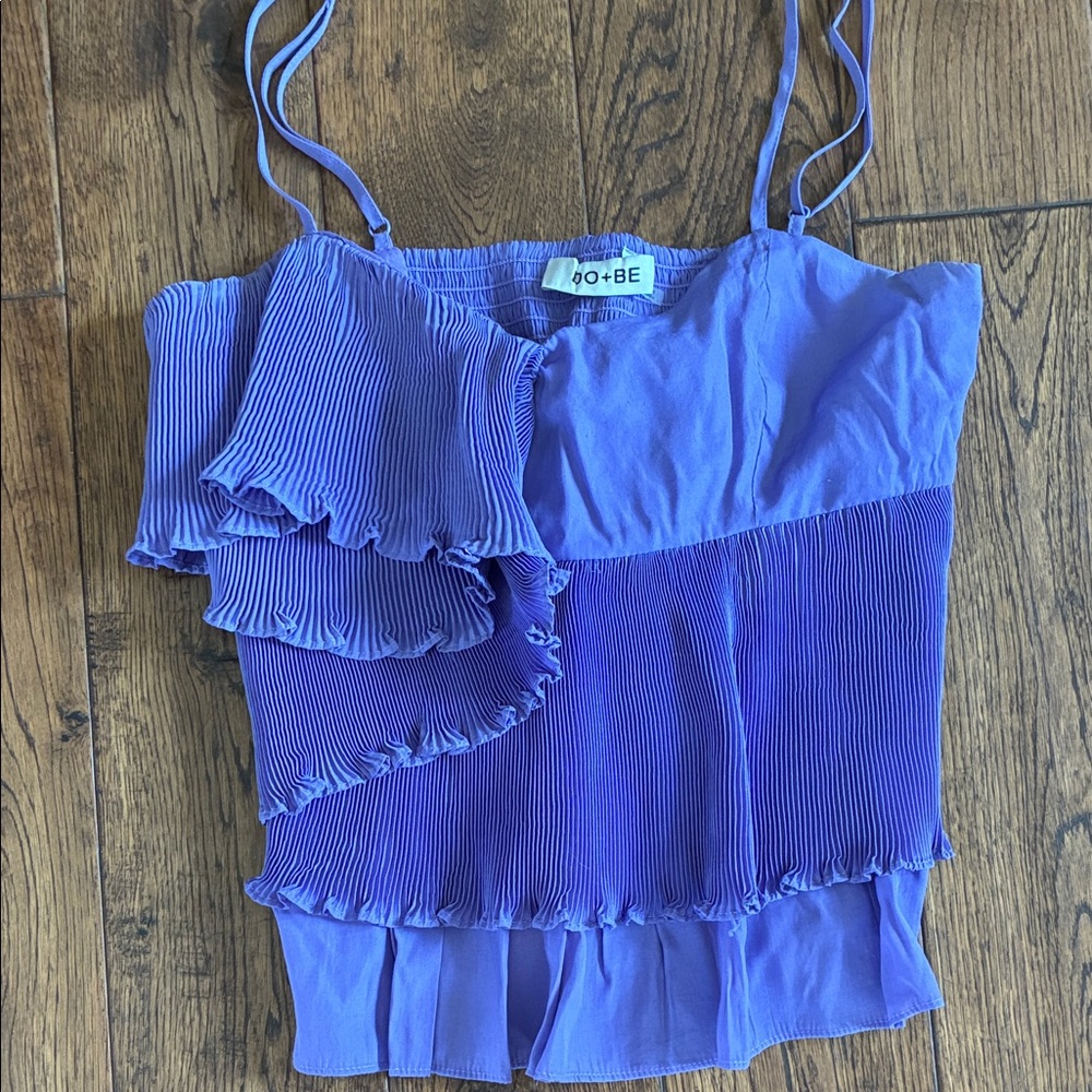 DO+BE Lavender Ruffle Camisole
